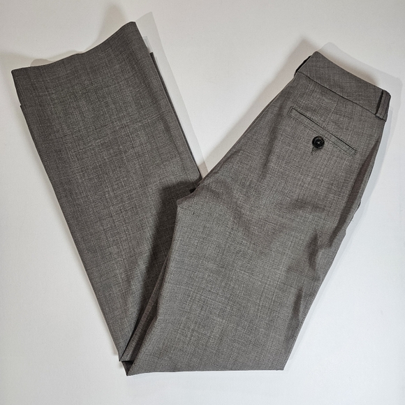 Banana Republic Dress Pants Womens Size 2 Gray Harrison Fit Stretch‎ Wool Blend - Picture 2 of 10